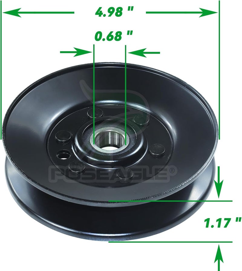POSEAGLE 2 Pack 1-603805 Idler Pulley Replaces 99-4638, 994638, E603805 for Toro Z Master Z200, Z252, Z255, Z288e, Z500, Z553, Z560, Z590-d, Z597-d, Lazer As, Lazer Z As, Lazer Z Xs Mowers - Image 3